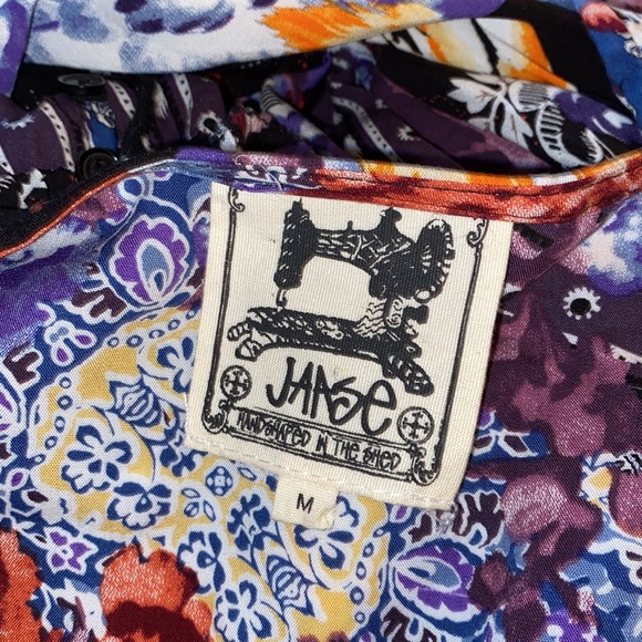 Jaase Patches Patchwork Mixed Media Print Maxi Dress - Picture 7 of 8